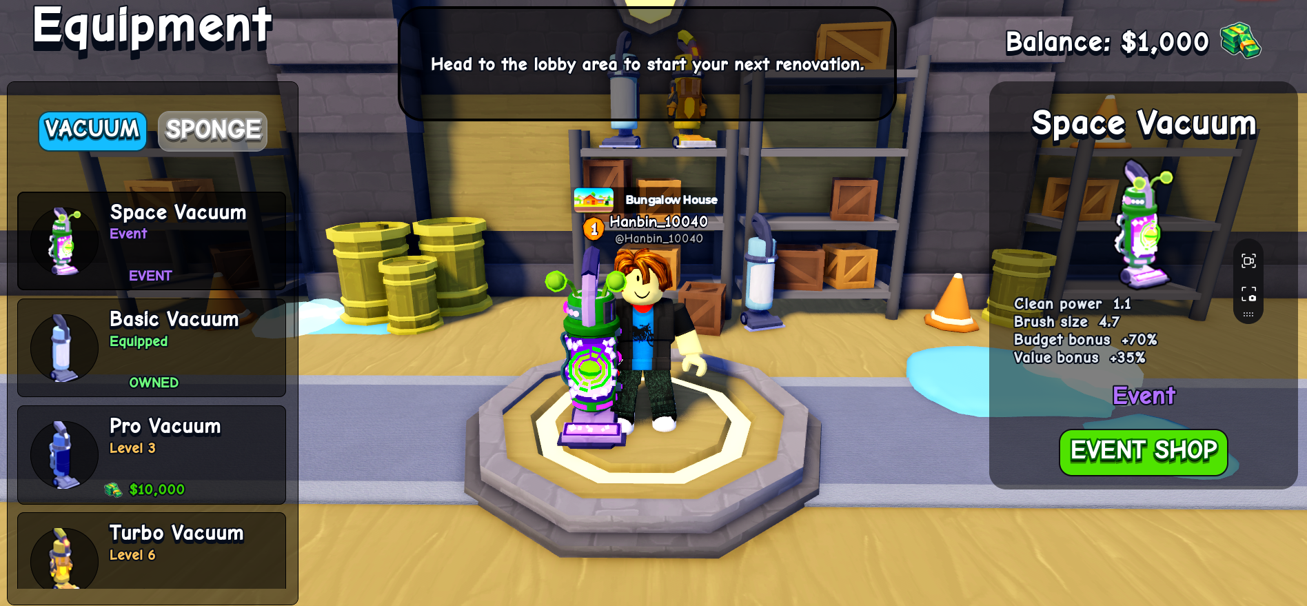 Flip a House equipment screenshot